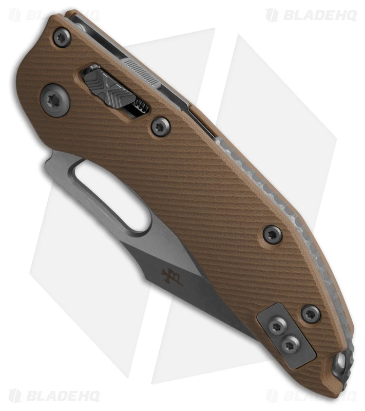 Microtech Stitch Ram-Lok Knife Fluted Tan G-10 (3.75" Apocalyptic) 2 Microtech Stitch Ram-Lok Knife Fluted Tan G-10 (3.75" Apocalyptic) - Image 2