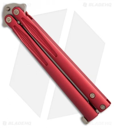 Microtech Tachyon III Balisong Butterfly Red (4.5" Bronze) 173-13RD 2 Microtech Tachyon III Balisong Butterfly Red (4.5" Bronze) 173-13RD - Image 2