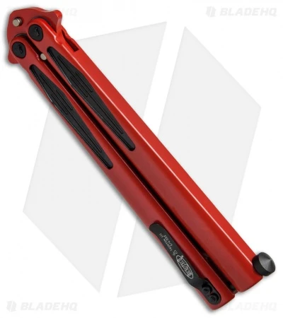 Microtech Tachyon III Balisong Butterfly Dead Pool (4.5" Red/Black) 173-1DP 3 Microtech Tachyon III Balisong Butterfly Dead Pool (4.5" Red/Black) 173-1DP - Image 3