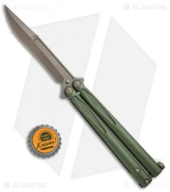 Microtech Tachyon III Balisong Butterfly OD Green (4.5" Bronze) 173-13OD 7 Microtech Tachyon III Balisong Butterfly OD Green (4.5" Bronze) 173-13OD -Microtech Microtech Tachyon III Balisong Butterfly OD Green Bronze 173 13OD BHQ 74511 jr bottlecap