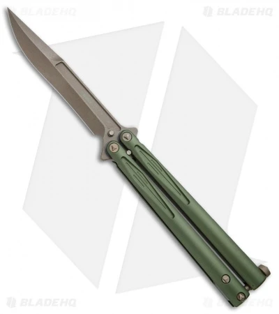 Microtech Tachyon III Balisong Butterfly OD Green (4.5" Bronze) 173-13OD 1 Microtech Tachyon III Balisong Butterfly OD Green (4.5" Bronze) 173-13OD
