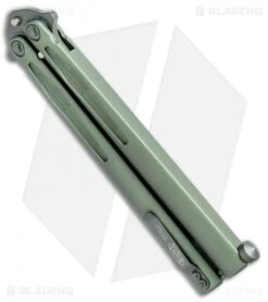 Microtech Tachyon III Balisong Butterfly OD Green (4.5" OD Green) 173-1GR 6 Microtech Tachyon III Balisong Butterfly OD Green (4.5" OD Green) 173-1GR -Microtech Microtech Tachyon III Balisong Butterfly OD Green OD Green 173 1GR BHQ 75223 jr side