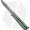 Microtech Tachyon III Balisong Butterfly OD Green (4.5" OD Green Serr) 173-2GR