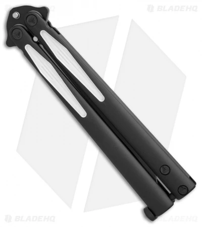 Microtech Tachyon III Balisong Butterfly Knife Venom (4.5" Black/White) 173-1VM 2 Microtech Tachyon III Balisong Butterfly Knife Venom (4.5" Black/White) 173-1VM - Image 2