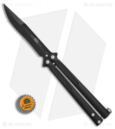 Microtech Tachyon III Balisong Butterfly Knife (4.5" Black) 173-1 4 Microtech Tachyon III Balisong Butterfly Knife (4.5" Black) 173-1 - Image 4