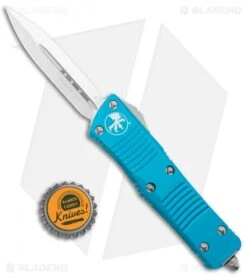 Microtech Troodon D/E OTF Automatic Knife Turquoise (3" Satin) 138-4TQ 7 Microtech Troodon D/E OTF Automatic Knife Turquoise (3" Satin) 138-4TQ -Microtech Microtech Troodon DE Auto Turquoise Satin 138 4TQ BHQ 96082 jr bottlecap