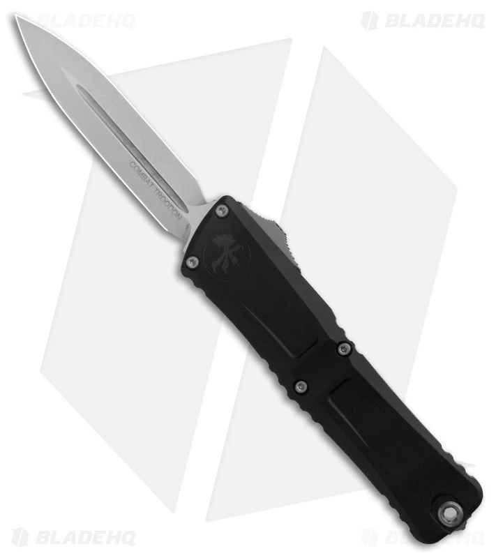 Microtech Combat Troodon Gen III OTF Knife Black (4" Stonewash) 1142-10 1 Microtech Combat Troodon Gen III OTF Knife Black (4" Stonewash) 1142-10