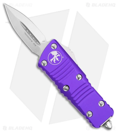 Microtech Troodon Mini D/E CA Legal OTF Auto Knife Purple (1.9" Stonewash) 1 Microtech Troodon Mini D/E CA Legal OTF Auto Knife Purple (1.9" Stonewash)