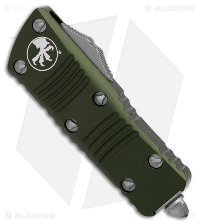 Microtech Troodon Mini T/E CA Legal OTF Auto Knife OD Green (1.9" Apocalyptic) 2 Microtech Troodon Mini T/E CA Legal OTF Auto Knife OD Green (1.9" Apocalyptic) - Image 2