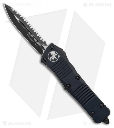 Microtech Troodon D/E OTF Automatic Knife Tactical (3" Black Full Serr) 138-3T 1 Microtech Troodon D/E OTF Automatic Knife Tactical (3" Black Full Serr) 138-3T