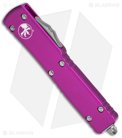 Microtech UTX-70 S/E OTF Automatic Knife Violet (2.4" Stonewash) 148-10VI 2 Microtech UTX-70 S/E OTF Automatic Knife Violet (2.4" Stonewash) 148-10VI - Image 2