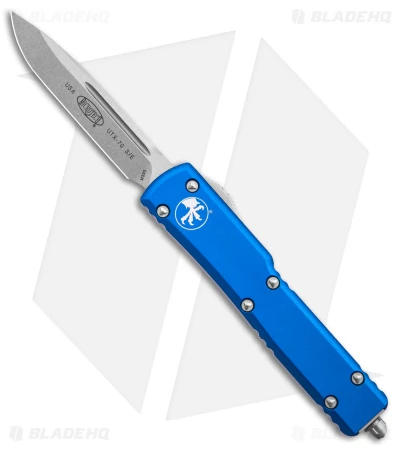 Microtech UTX-70 D/A S/E OTF Automatic Knife Blue (2.4" Stonewash) 148-10BL 1 Microtech UTX-70 D/A S/E OTF Automatic Knife Blue (2.4" Stonewash) 148-10BL