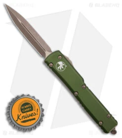 Microtech UTX-70 D/E OTF Automatic Knife OD Green (2.4" Bronze Apocalyptic) 7 Microtech UTX-70 D/E OTF Automatic Knife OD Green (2.4" Bronze Apocalyptic) -Microtech Microtech UTX 70 DE OTF AK OD Green 2in Bronze Apocalyptic BHQ 176100 td size