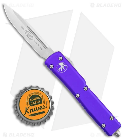 Microtech UTX-70 D/A OTF S/E Automatic Knife Purple (2.4" Satin) 148-4PU 4 Microtech UTX-70 D/A OTF S/E Automatic Knife Purple (2.4" Satin) 148-4PU - Image 4