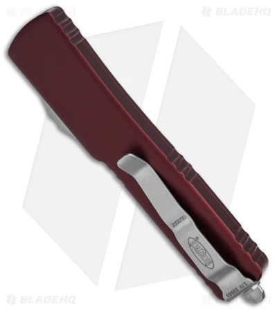 Microtech UTX-70 S/E OTF Automatic Knife Maroon (2.4" Satin) 148-4 MR 3 Microtech UTX-70 S/E OTF Automatic Knife Maroon (2.4" Satin) 148-4 MR - Image 3