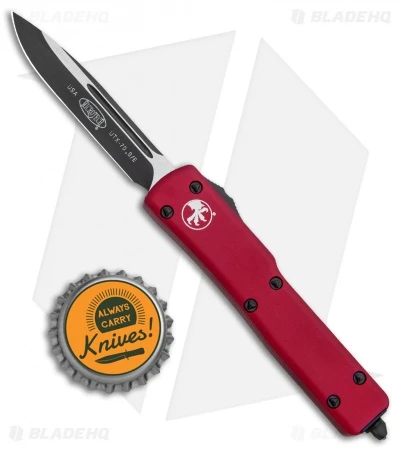 Microtech UTX-70 S/E OTF Automatic Knife Red (2.4" Two-Tone) 148-1RD 4 Microtech UTX-70 S/E OTF Automatic Knife Red (2.4" Two-Tone) 148-1RD - Image 4