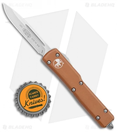 Microtech UTX-70 S/E OTF Automatic Knife Tan (2.4" Satin) 4 Microtech UTX-70 S/E OTF Automatic Knife Tan (2.4" Satin) - Image 4