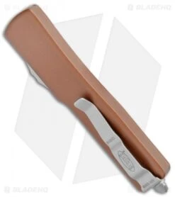 Microtech UTX-70 S/E OTF Automatic Knife Tan (2.4" Satin) 6 Microtech UTX-70 S/E OTF Automatic Knife Tan (2.4" Satin) -Microtech Microtech UTX 70 SE OTF Auto Tan Satin 148 4TA BHQ 98364 jr side
