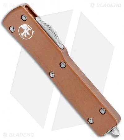 Microtech UTX-70 S/E OTF Automatic Knife Tan (2.4" Satin) 2 Microtech UTX-70 S/E OTF Automatic Knife Tan (2.4" Satin) - Image 2