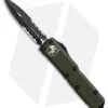 Microtech UTX-85 D/E OTF Automatic Knife OD Green (3.125" Black Serr) 232-2OD