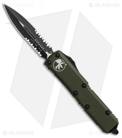 Microtech UTX-85 D/E OTF Automatic Knife OD Green (3.125" Black Serr) 232-2OD 1 Microtech UTX-85 D/E OTF Automatic Knife OD Green (3.125" Black Serr) 232-2OD