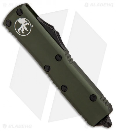 Microtech UTX-85 D/E OTF Automatic Knife OD Green (3.125" Black Serr) 232-2OD 3 Microtech UTX-85 D/E OTF Automatic Knife OD Green (3.125" Black Serr) 232-2OD - Image 3
