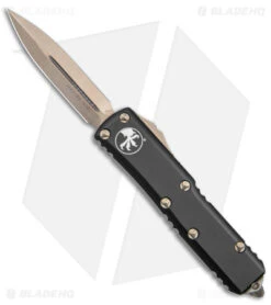 Microtech UTX-85 D/E OTF Automatic Knife Black (3.1" Bronzed)
