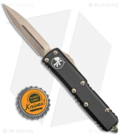 Microtech UTX-85 D/E OTF Automatic Knife Black (3.1" Bronzed) 7 Microtech UTX-85 D/E OTF Automatic Knife Black (3.1" Bronzed) -Microtech Microtech UTX 85 DE OTF Auto Black Bronzed BHQ 165588 jr bottlecap