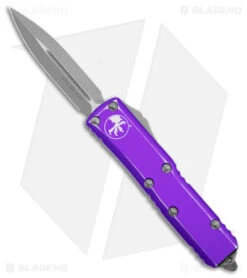 Microtech UTX-85 D/E OTF Automatic Knife Distressed Purple (3.1" Apocalyptic SW)