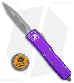 Microtech UTX-85 D/E OTF Automatic Knife Distressed Purple (3.1" Apocalyptic SW) 7 Microtech UTX-85 D/E OTF Automatic Knife Distressed Purple (3.1" Apocalyptic SW) -Microtech Microtech UTX 85 DE OTF Auto Distressed Purple Apocalyptic BHQ 178754 jr bottlecap