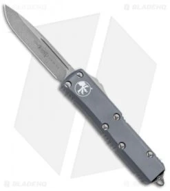 Microtech UTX-85 S/E OTF Automatic Knife Gray (3.125" Apocalyptic)