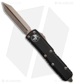Microtech UTX-85 Spartan OTF Automatic Knife Black (3.1" Bronze)
