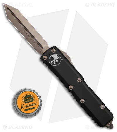 Microtech UTX-85 Spartan OTF Automatic Knife Black (3.1" Bronze) 4 Microtech UTX-85 Spartan OTF Automatic Knife Black (3.1" Bronze) - Image 4