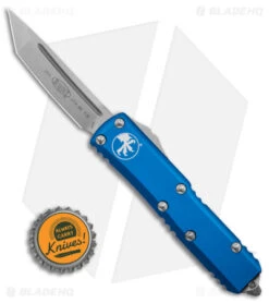 Microtech UTX-85 T/E OTF Automatic Knife Blue (3.1" Stonewash) 233-10 BL 7 Microtech UTX-85 T/E OTF Automatic Knife Blue (3.1" Stonewash) 233-10 BL -Microtech Microtech UTX 85 TE OTF AK Blue 3in SW BHQ 146610 td size