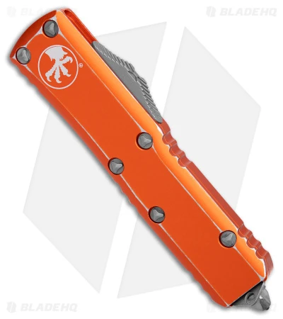 Microtech UTX-85 T/E OTF Automatic Knife Distressed Orange (3.1" Apocalyptic SW) 2 Microtech UTX-85 T/E OTF Automatic Knife Distressed Orange (3.1" Apocalyptic SW) - Image 2