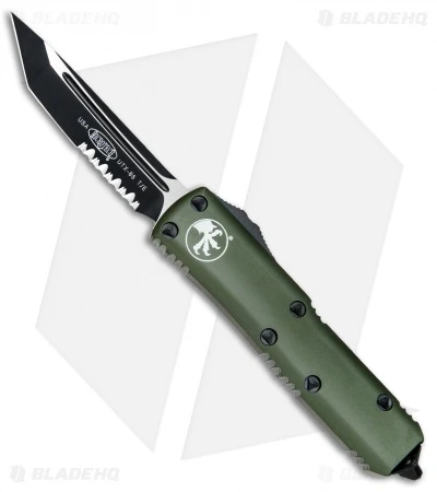 Microtech UTX-85 T/E OTF Automatic Knife OD Green (3.125" Black Serr) 232-2OD 1 Microtech UTX-85 T/E OTF Automatic Knife OD Green (3.125" Black Serr) 232-2OD