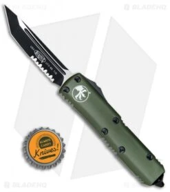 Microtech UTX-85 T/E OTF Automatic Knife OD Green (3.125" Black Serr) 232-2OD 7 Microtech UTX-85 T/E OTF Automatic Knife OD Green (3.125" Black Serr) 232-2OD -Microtech Microtech UTX 85 TE OTF OD Green Black Serr 233 2OD BHQ 82309 jr bottlecap jr