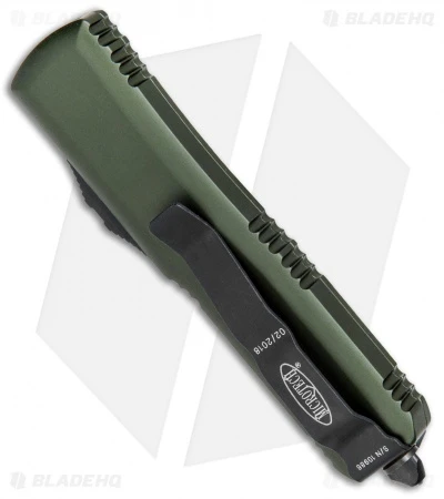 Microtech UTX-85 T/E OTF Automatic Knife OD Green (3.125" Black Serr) 232-2OD 3 Microtech UTX-85 T/E OTF Automatic Knife OD Green (3.125" Black Serr) 232-2OD - Image 3