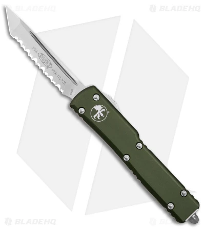 Microtech UTX-70 D/A Tanto OTF Automatic Knife OD Green (2.4" SW Full Serr) 1 Microtech UTX-70 D/A Tanto OTF Automatic Knife OD Green (2.4" SW Full Serr)