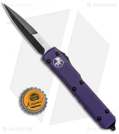 Microtech Ultratech Bayonet OTF Automatic Purple (3.4" Black) 4 Microtech Ultratech Bayonet OTF Automatic Purple (3.4" Black) - Image 4