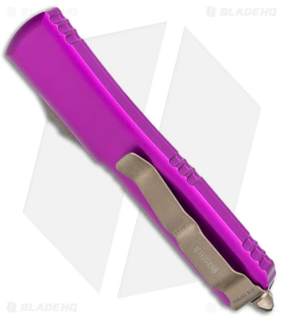 Microtech Ultratech Bayonet OTF Automatic Knife Violet (3.4" Bronze Apocalyptic) 3 Microtech Ultratech Bayonet OTF Automatic Knife Violet (3.4" Bronze Apocalyptic) - Image 3