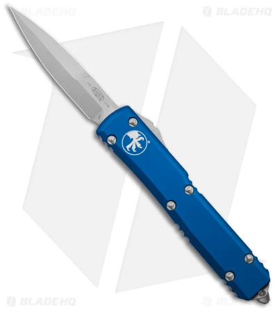Microtech Ultratech Bayonet OTF Automatic Knife Blue CC (3.4" SW) 120-10BL 1 Microtech Ultratech Bayonet OTF Automatic Knife Blue CC (3.4" SW) 120-10BL