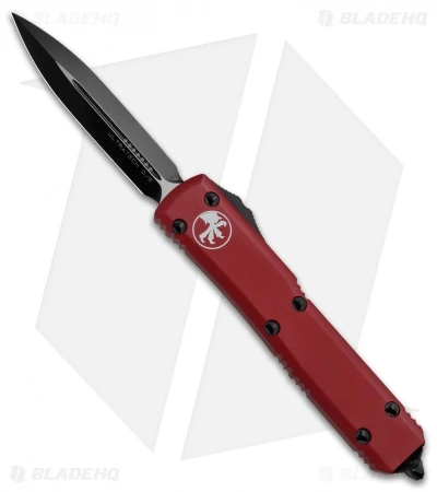 Microtech Ultratech D/E OTF Automatic Knife Red (3.4" Black) 1 Microtech Ultratech D/E OTF Automatic Knife Red (3.4" Black)