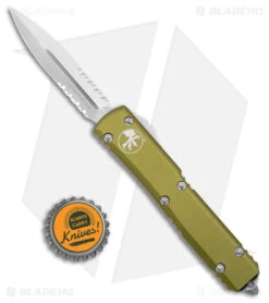 Microtech Ultratech D/E OTF Automatic Knife OD Green CC (3.4" SW Serr) 122-11OD 7 Microtech Ultratech D/E OTF Automatic Knife OD Green CC (3.4" SW Serr) 122-11OD -Microtech Microtech Ultratech DE OTF Auto OD Green CC SW Serr BHQ 26210 jr bottlecap