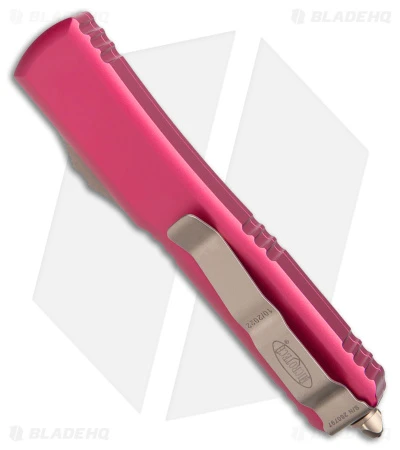 Microtech Ultratech D/E OTF Automatic Knife Pink (3.4" Bronze) 3 Microtech Ultratech D/E OTF Automatic Knife Pink (3.4" Bronze) - Image 3