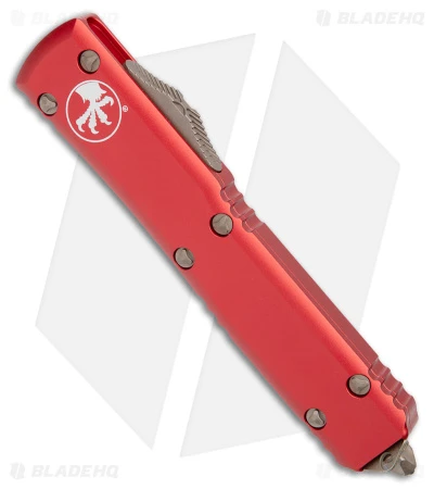 Microtech Ultratech D/E OTF Automatic Knife Red Alum (3.4" Bronze Apocalyptic) 2 Microtech Ultratech D/E OTF Automatic Knife Red Alum (3.4" Bronze Apocalyptic) - Image 2