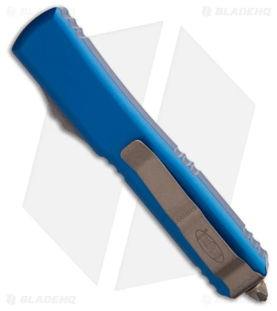 Microtech Ultratech D/E OTF Automatic Knife Blue (3.4" Bronze Apocalyptic) 3 Microtech Ultratech D/E OTF Automatic Knife Blue (3.4" Bronze Apocalyptic) - Image 3