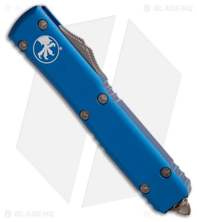 Microtech Ultratech D/E OTF Automatic Knife Blue (3.4" Bronze Apocalyptic) 2 Microtech Ultratech D/E OTF Automatic Knife Blue (3.4" Bronze Apocalyptic) - Image 2