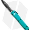Microtech Ultratech D/E OTF Automatic Knife Turquoise CC (3.4" Black Serr)