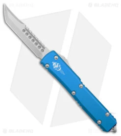 Microtech Ultratech Hellhound Tanto OTF Automatic Knife Blue (3.4" SW)